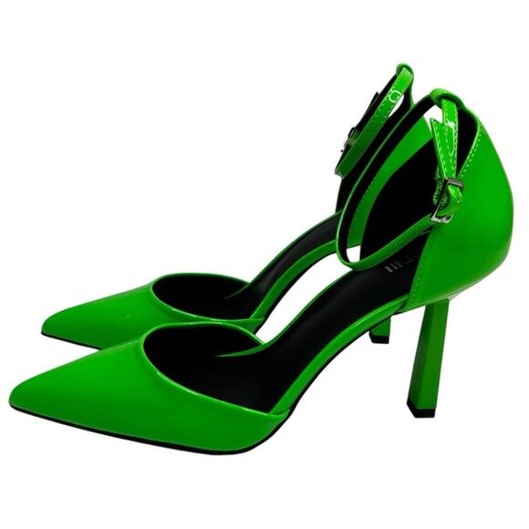 Bar III Idaa Ankle Strap Pump heels green - 8 - Picture 2 of 9